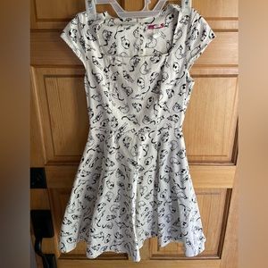 Cat print dress